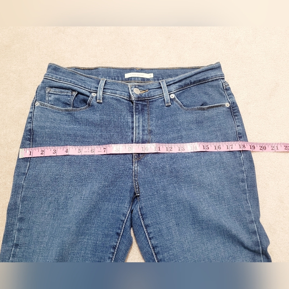 Levi’s Classic Bootcut Jeans Women’s Size 8 Blue Stretch Denim W29 L30 - Picture 7 of 13